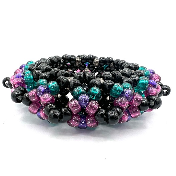 🦄🖤Dark Unicorn Kandi Cuff🖤🦄 - Picture 3 of 3